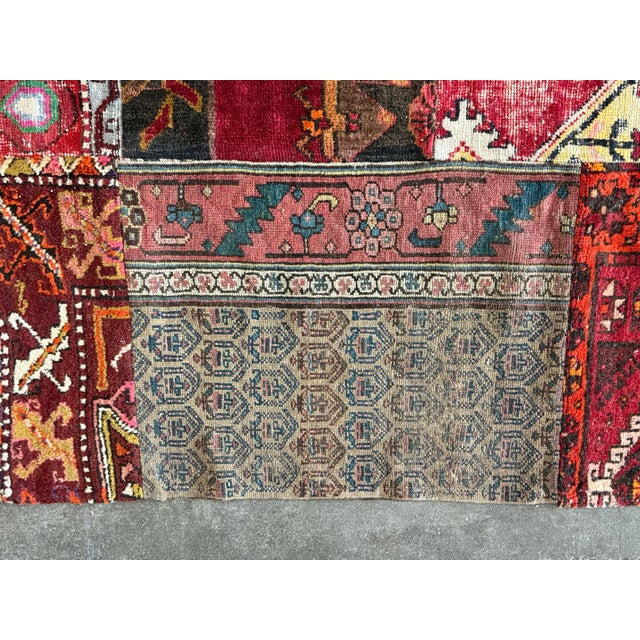 9ft 8in X 12ft Turkish Patchwork Area Rug For Sale In San Francisco - Image 6 of 15