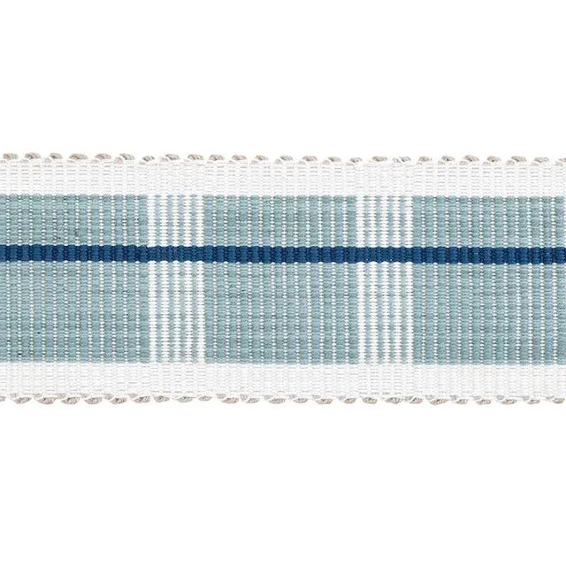 Contemporary Sample - Schumacher Calcada Tape Medium in Mineral For Sale - Image 3 of 3