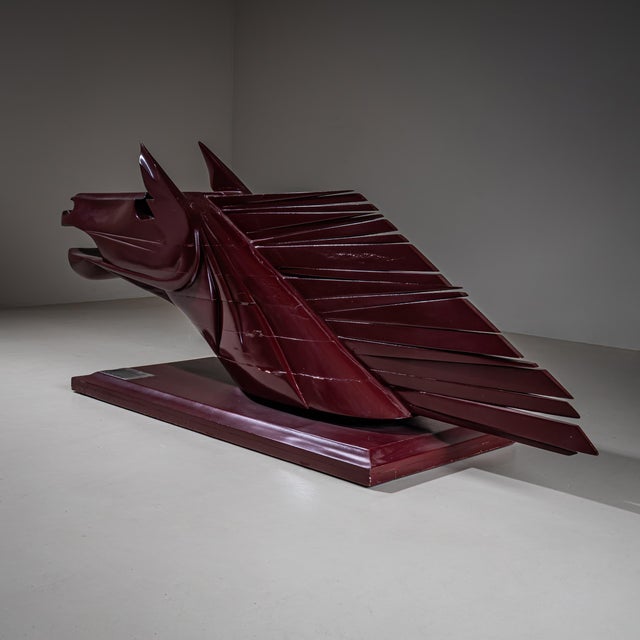 Wood Sculpture by Elvio Becheroni (Italy, 1934–2000), Cavallo, 1988 For Sale - Image 7 of 11