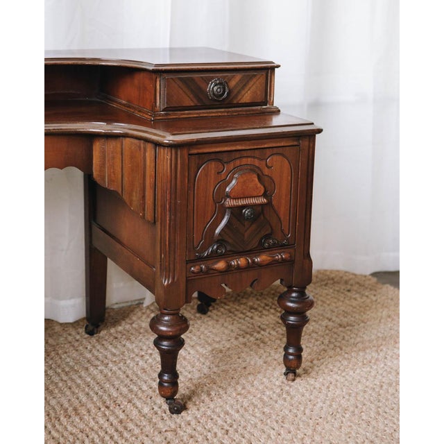 Antique Jacobean Vanity Desk For Sale - Image 17 of 18