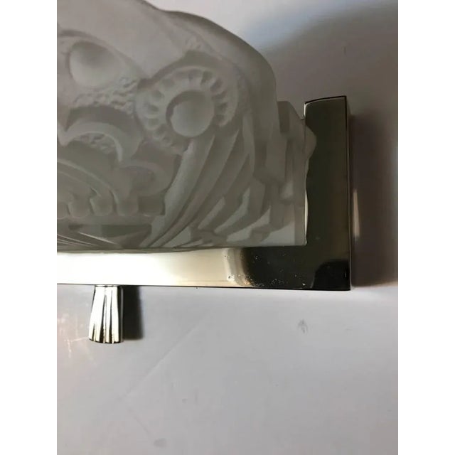 Metal Early 20th Century French Art Deco Sconces by Georges Leleu - a Pair For Sale - Image 7 of 10