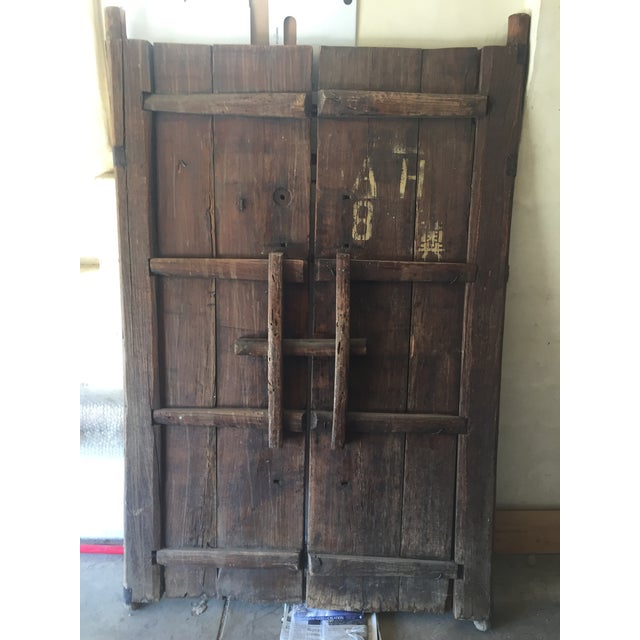 Vintage 19th Century Rustic Chinese Elm Gate Chairish