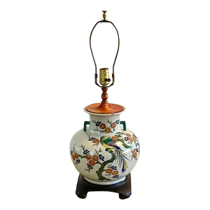 Vintage Asian Porcelain Lamp