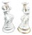 Victorian Porcelain Figural Candlesticks, Set of 2 For Sale
