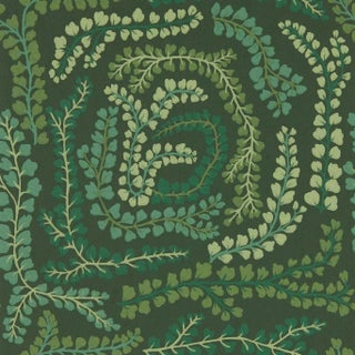 Harlequin Fayola Wallpaper in FigLeaf/Clover For Sale