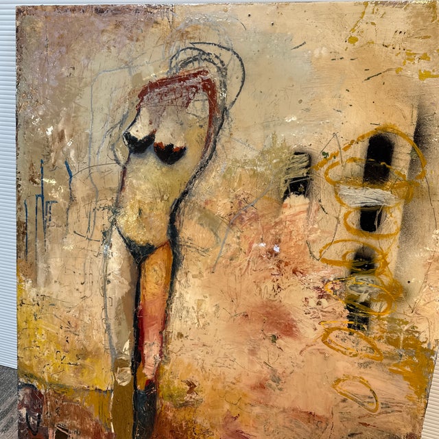 Jylian Gustlin "What Is Truth" Mixed Media Painting, 2002 For Sale In San Francisco - Image 6 of 12