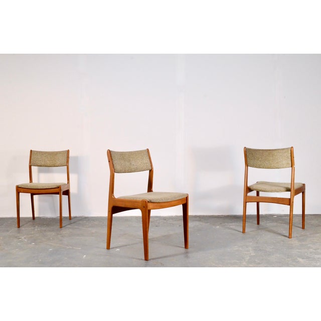 Danish Teak Chairs attributed to Erik Buch, 1960s, Set of 4, in Good conditions. Designed 1960 to 1969 This piece is...