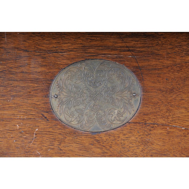 19th Century German Oak Letter Casket For Sale - Image 17 of 18