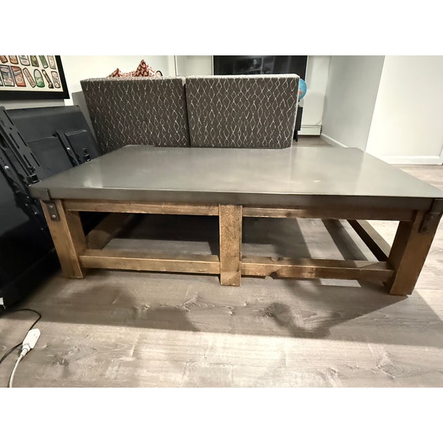 Cabin Rustic Rectangular Coffee Table For Sale - Image 3 of 5