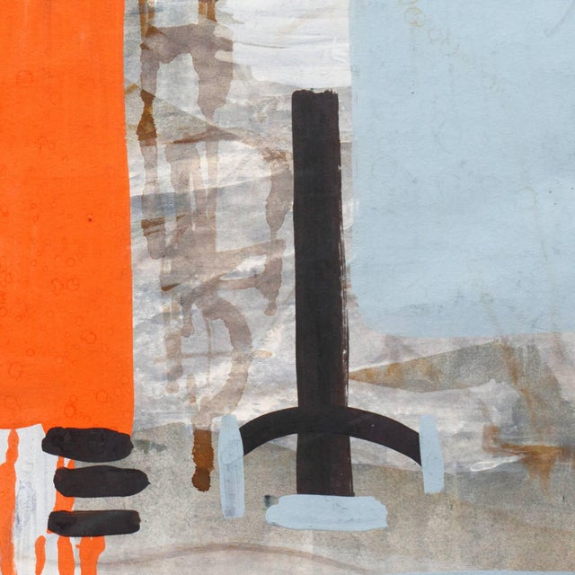 Robert George Gilberg, 'American Abstract in Coral and Lilac', San Francisco Bay Area, 1958 For Sale - Image 4 of 7