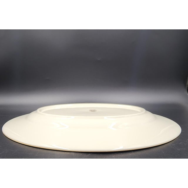Vintage Lenox Mountain View Fine Bone China Oval Serving Platter With 24k Gold Trim For Sale - Image 10 of 18