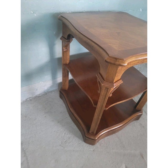 Carved Wooden Bookcase with Three Shelves, 1950s For Sale - Image 9 of 11