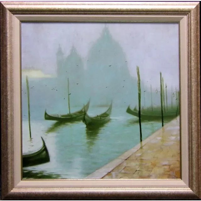 2020s Vakhtang "S.Maria D. Salute" Boats Giclee on Canvas With Custom Frame For Sale - Image 5 of 5