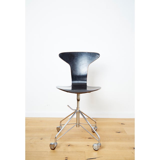 Model 3115 Mosquito Munkegaard School Chair by Arne Jacobsen for Fritz Hansen, 1960s For Sale - Image 14 of 14