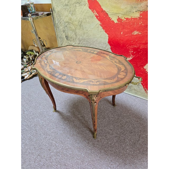 Antique Francois Linke Style Bronze Mounted Table For Sale - Image 12 of 12