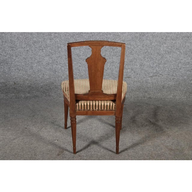 Antique Louis XVI Chairs in Walnut, 1780, Set of 3 For Sale - Image 15 of 18