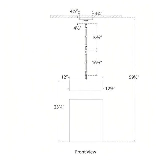Visual Comfort Ian K. Fowler for Visual Comfort Signature Presidio Medium Pendant in Bronze with Clear Glass For Sale - Image 4 of 4