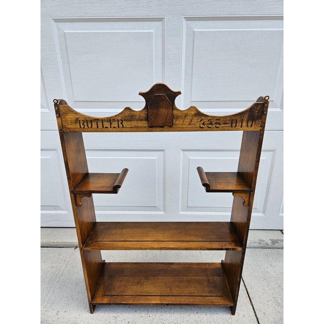 Chippendale Wooden Floor or Wall Mount Etagere For Sale - Image 4 of 13