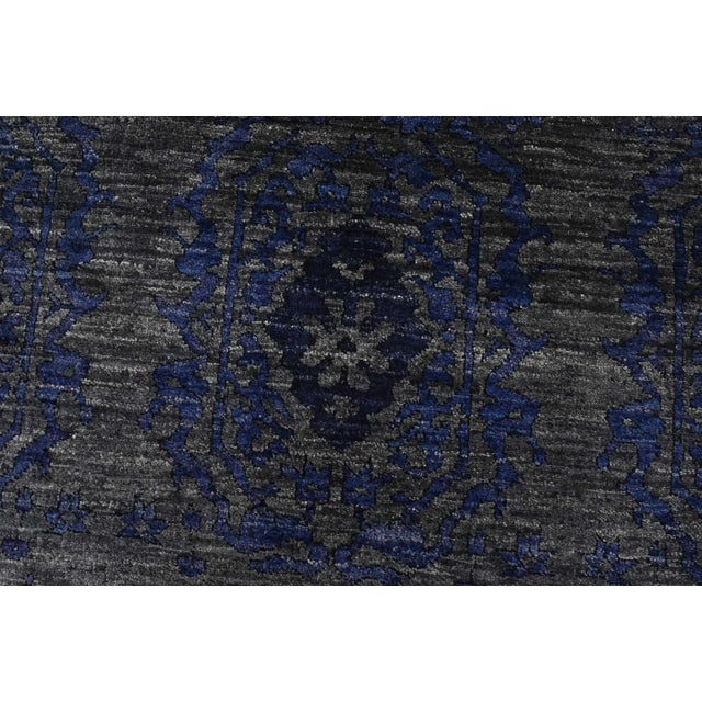 Textile Modern Rug 8’2” X 10’2” Gray Wool Hand-Knotted Carpet For Sale - Image 7 of 14