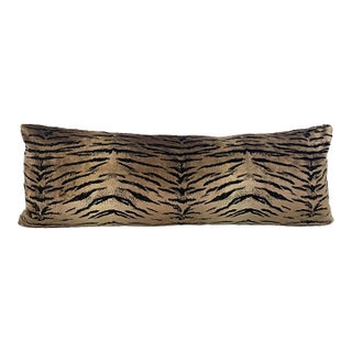 Animalia 44" Velour Velvet Lumbar Pillow For Sale