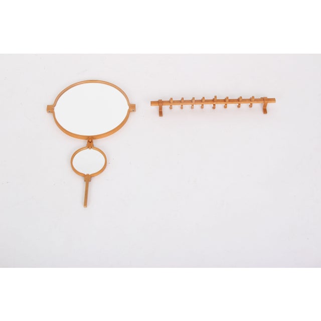 Indian Mirror and Wardrobe Set from Hans-Agne Jakobsson, Denmark, 1970s, Set of 3 For Sale - Image 11 of 11