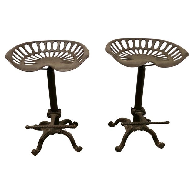 Brown Bar High Stools, 1960, Set of 2 For Sale - Image 8 of 8