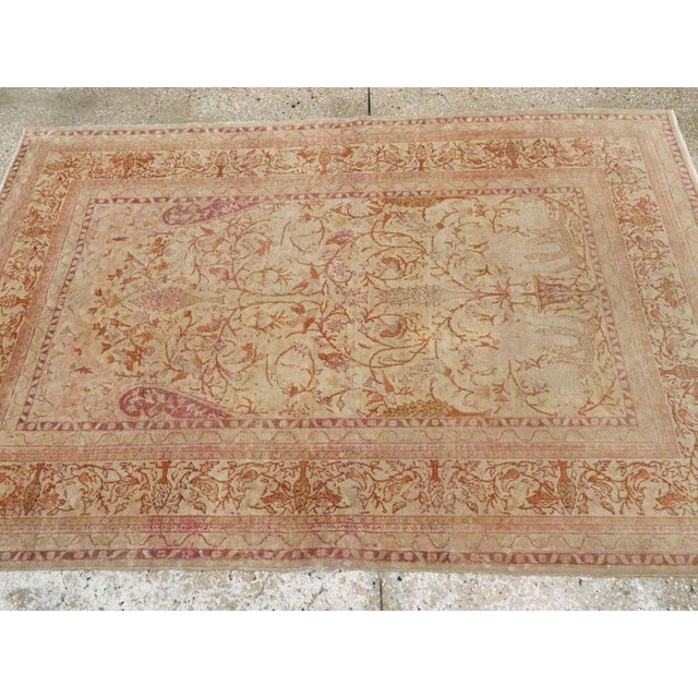 Early 20th Century Galerie Shabab Collection Early 20th Century Handmade Turkish Sivas Accent Rug For Sale - Image 5 of 6
