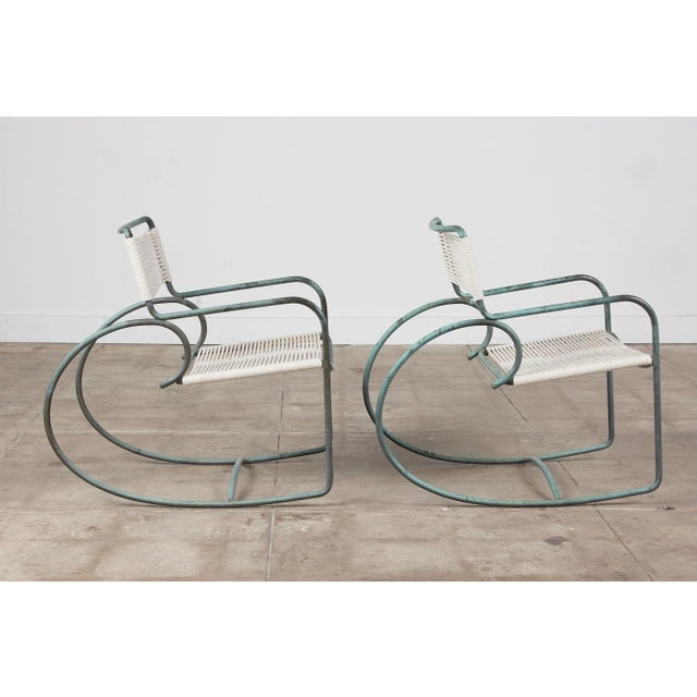 Walter Lamb for Brown Jordan Bronze Patio Rocking Chair Chairish