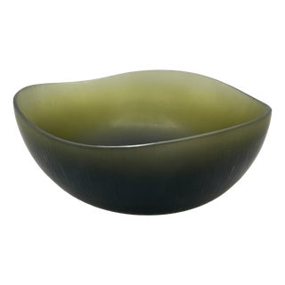 Green Battuti Bowl by Tobia Scarpa for Venini, 2020 For Sale