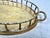 Vintage Faux Bamboo Brass Oval Tray For Sale In Tampa - Image 6 of 7
