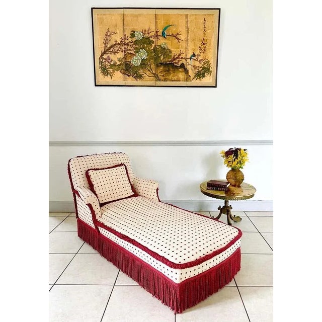 19th Century Napoleon III Meridian Chaise Lounge, France For Sale - Image 12 of 13