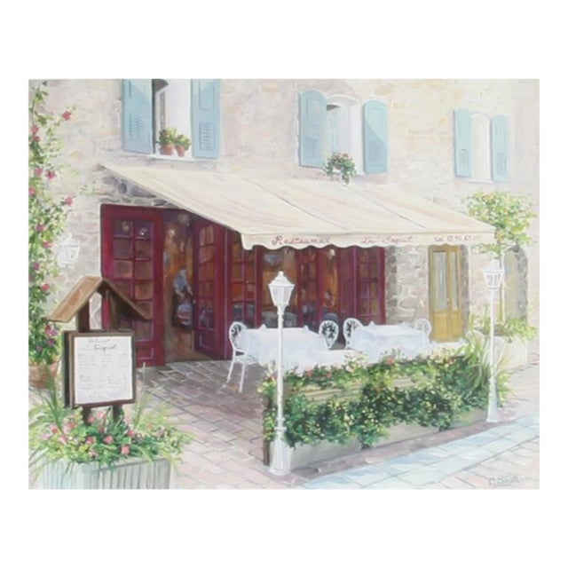Early 21st Century "Le Restaurant" Lithograph by Carol Saxe For Sale