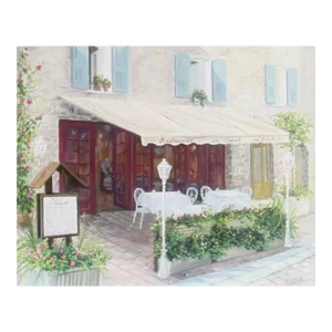 Early 21st Century "Le Restaurant" Lithograph by Carol Saxe