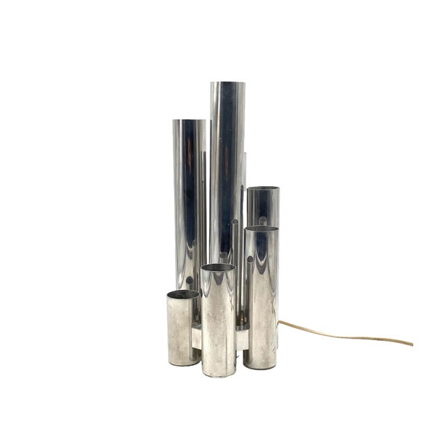 Hollywood Regency Metal Table Lamp from Sciolari, 1970s For Sale - Image 14 of 17