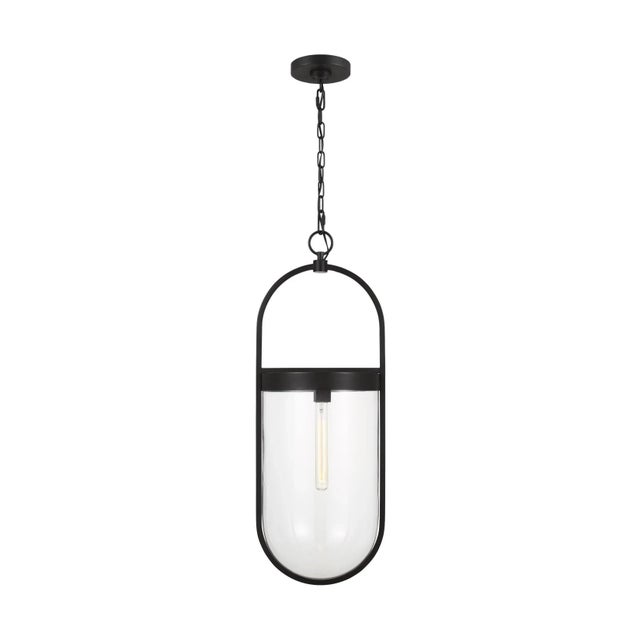 Traditional Chapman & Myers by Visual Comfort Studio Blaine Large Pendant, Aged Iron For Sale - Image 3 of 3