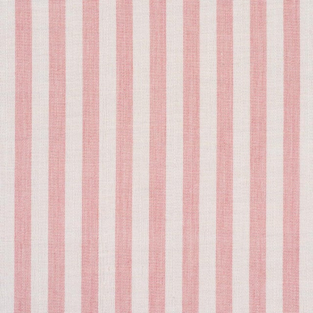 Schumacher SAMPLE - Schumacher Hanson Indoor/Outdoor Stripe Narrow Fabric In Pink For Sale - Image 4 of 4