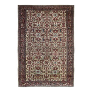Late 18th Century Antique Farahan Sarouk Rug 4'6'' x 6'8'' For Sale