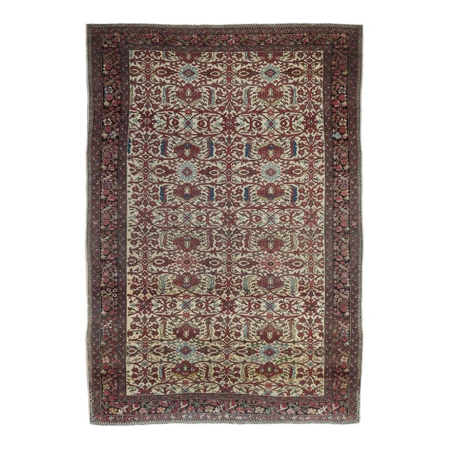 Late 18th Century Antique Farahan Sarouk Rug 4'6'' x 6'8'' For Sale