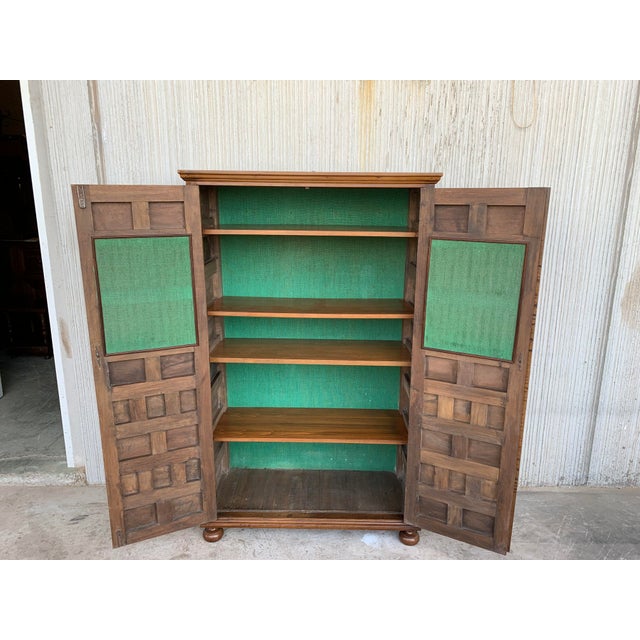Late 19th Century 19th Century Cupboard or Cabinet, Walnut, Castillian Influence, Spain, Restored For Sale - Image 5 of 13