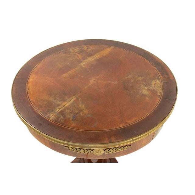 Vintage Walnut Dining Table in Wood and Metal, Italy, 1950s For Sale - Image 6 of 8