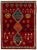 Red Vintage Shiraz Handmade Pictorial Designed Wool Rug For Sale - Image 10 of 10