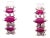 14 Karat White Gold Drop Earrings Freeform Ruby With Diamond Accents For Sale