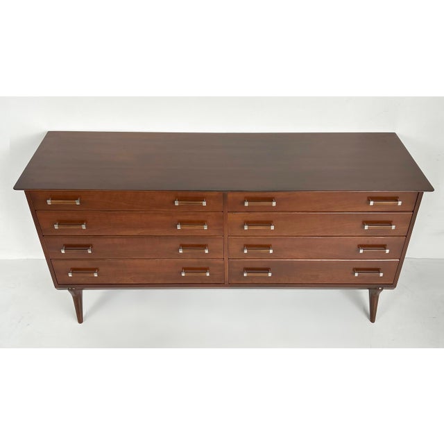 Wood 1960s Renzo Rutili Chest of Drawers for John Stuart Furniture, Fully Restored For Sale - Image 7 of 10