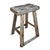 Vintage Rustic Elm Wood Work Stool For Sale - Image 4 of 8