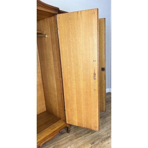 Vintage French Louis XVI Style 4-Door Carved Armoire For Sale - Image 10 of 12