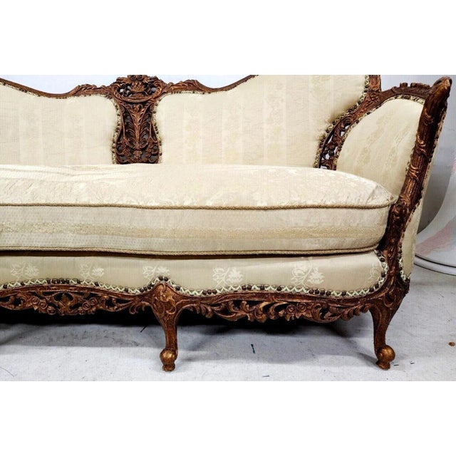 Vintage Sofa by Carol Hicks Bolton & E J Victor With Pillows For Sale In Miami - Image 6 of 12