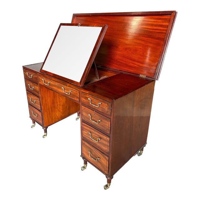 Fantastic 19th Century Regency Period Mahogany Metamorphic Dressing Desk For Sale