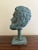Metal 20th Century Grand Tour Neoclassical Bronze Verdigris Bust of Plato on Stand For Sale - Image 7 of 10