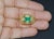 Green Certified Natural 5.45Cts VS F Diamond Emerald 18K Solid Gold Dome Bombay Ring, size 6.75 For Sale - Image 8 of 12