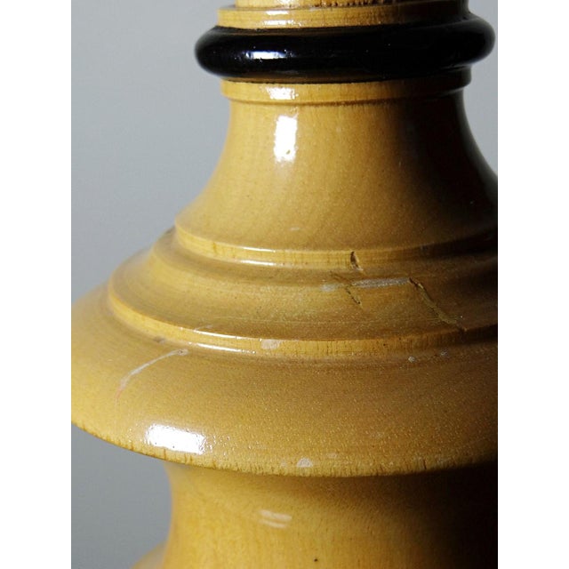 Large Verdennes Lamp in Turned Wood from Le Dauphin, 1970s For Sale - Image 9 of 16